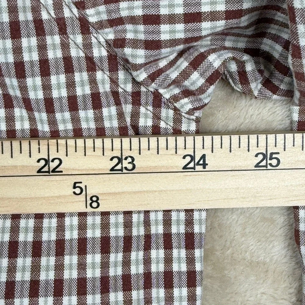 Eddie Bauer Mens‎ Plaid Button Down Shirt Long Sleeve Cotton Size L